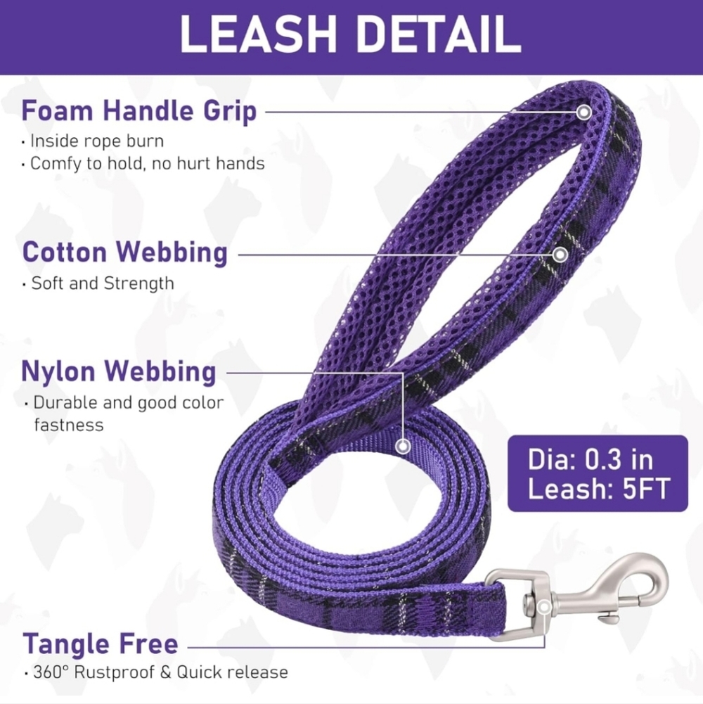 Pet Harness Collar and Leash Set - Picture 5 of 6